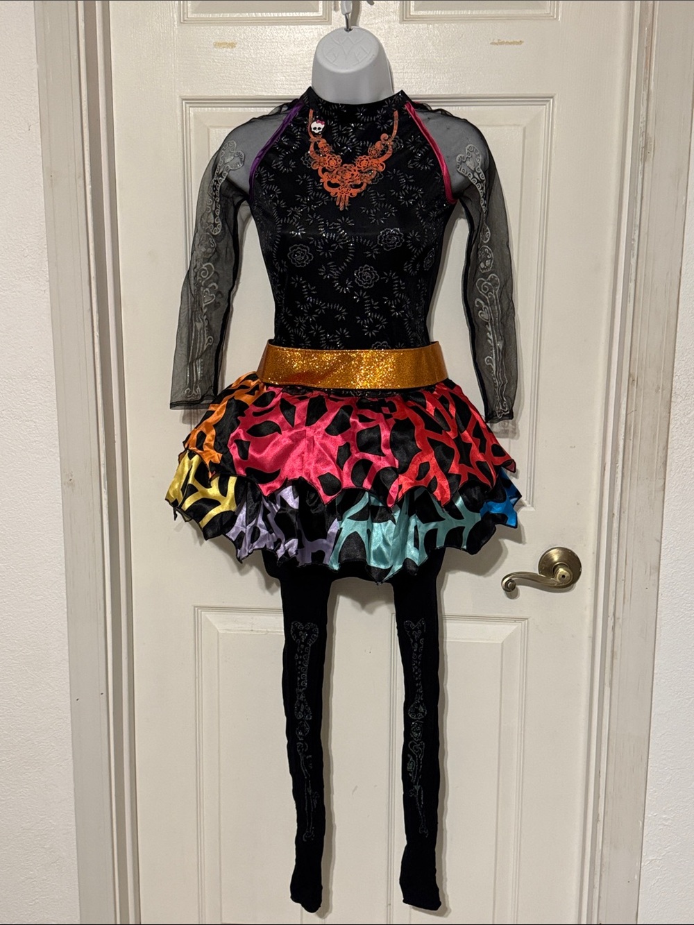MONSTER HIGH SKELLITA Halloween Costume child size Medium (8-10)